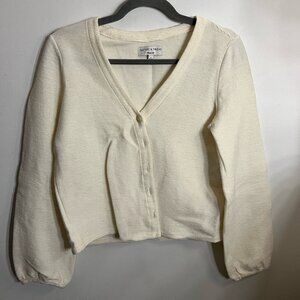 Madewell Texture & Thread White Cardigan
